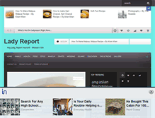 Tablet Screenshot of ladyreport.com